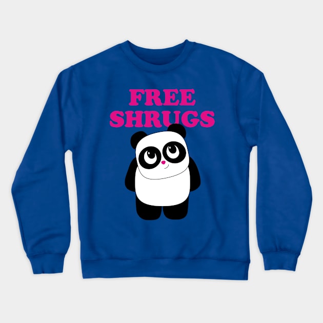 Free Shrugs Crewneck Sweatshirt by toddgoldmanart